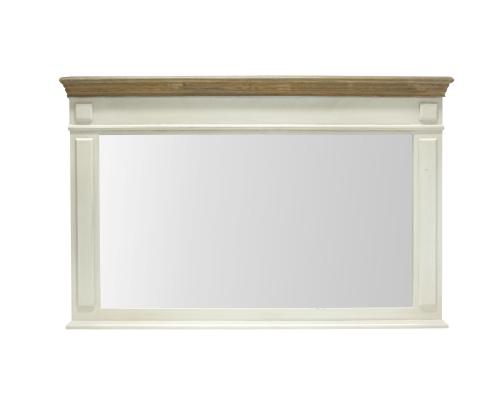 Peili SAMIRA 107x4,5x70cm, antiikki valkoinen/luonnollinen