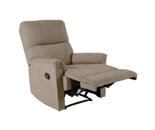 Nojatuoli GUSTAV manuaalinen lepotuoli, tumma beige