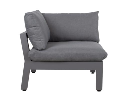 Kulmasohvamoduuli FLUFFY, harmaa, 93x93xH66cm