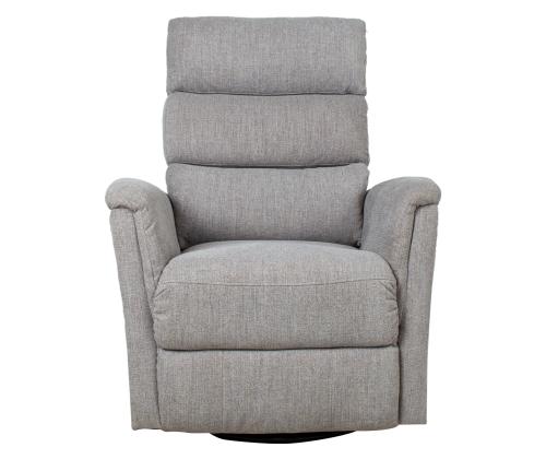 Nojatuoli BARCLAY manuaalinen lepotuoli, pyörivä ja keinuva, vaaleanharmaa