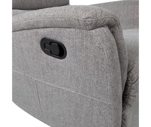 Nojatuoli BARCLAY manuaalinen lepotuoli, pyörivä ja keinuva, vaaleanharmaa