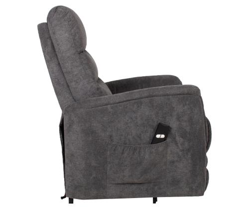 Nojatuoli BARCLAY electric lift recliner 79x86xH105cm, harmaa