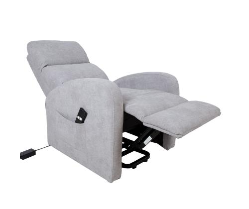 Nojatuoli BARNY electric lift recliner 72x93xH104cm, vaaleanharmaa väri