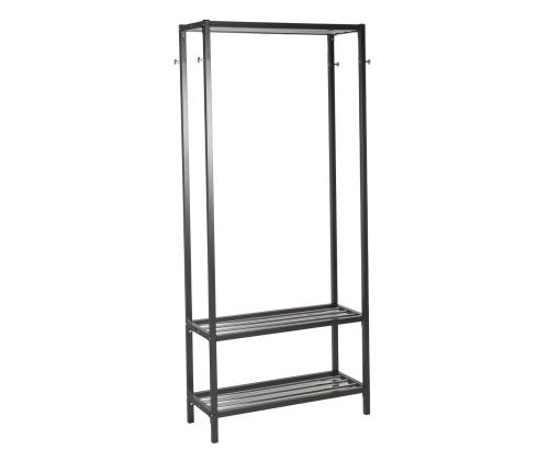 Etuhylly STRAIGHT 85x32xH180cm, teräsrunko, väri: musta / kromi