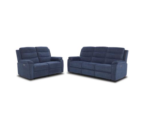 Sohva MIMI 3-istuttava sähköinen lepotuoli, sininen