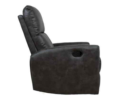 Tukituoli DIEGO keinuva ja kääntyvä manuaalinen lepotuoli 78x95xH103cm, harmaa