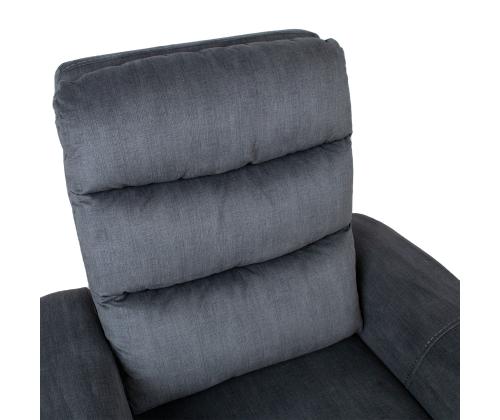 Nojatuoli GASTON sähköinen lepotuoli, harmaa sametti