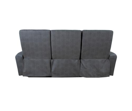 Sohva GASTON 3-istuttava sähköinen lepotuoli, harmaa sametti