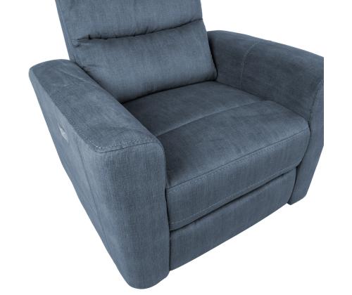 Nojatuoli GASTON sähköinen lepotuoli 92x85xH104cm, sininen