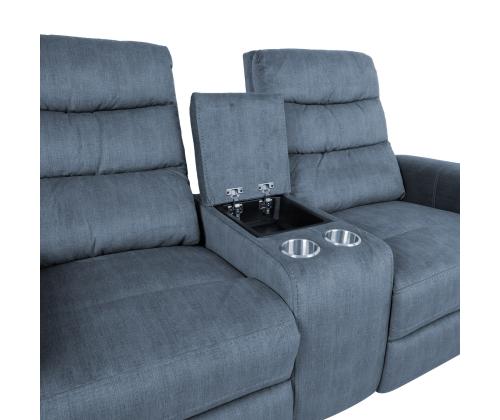 Sohva GASTON 2-istuttava sähköinen lepotuoli 182x85xH104cm, sininen