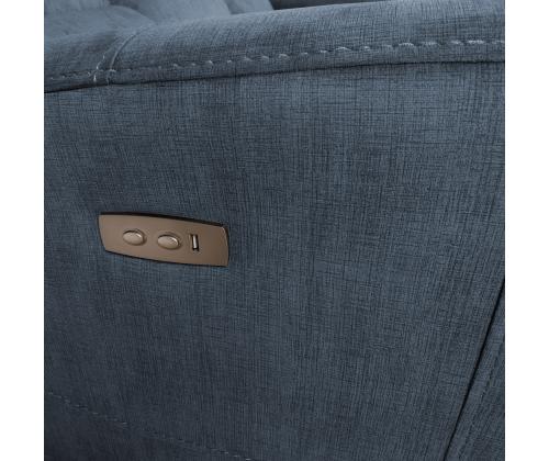 Sohva GASTON 3-istuttava sähköinen lepotuoli 206x85xH104cm, sininen