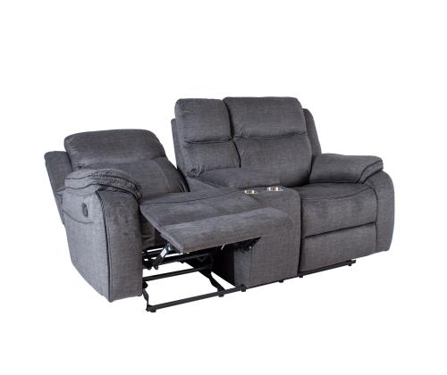 Sohva GENTRY 2-istuttava manuaalinen lepotuoli 190x98xH104cm, harmaa