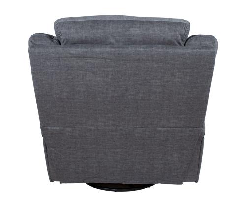 Nojatuoli GENTRY keinuva ja pyörivä manuaalinen lepotuoli, harmaa