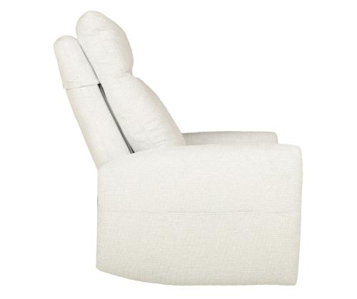 Nojatuoli KATY sähköinen lepotuoli hierontatoiminnolla 78x97xH100cm, sinertävän valkoinen