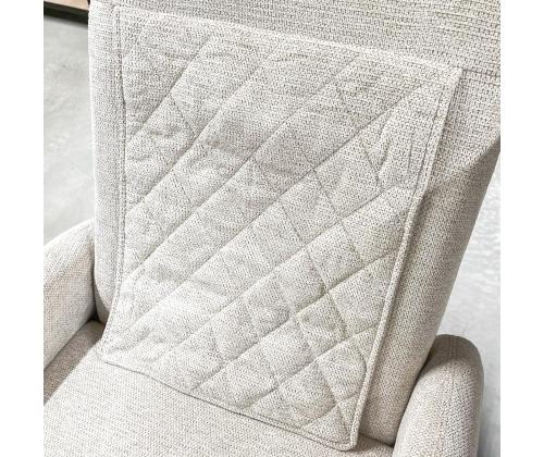 Nojatuoli KATY sähköinen lepotuoli hierontatoiminnolla 78x97xH100cm, sinertävän valkoinen