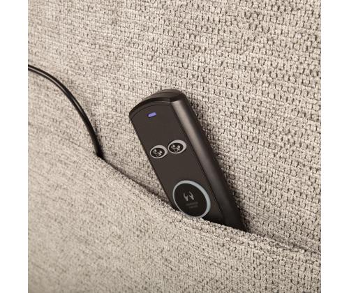 Nojatuoli KATY sähköinen lepotuoli hierontatoiminnolla 78x97xH100cm, harmaa