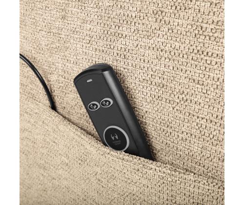 Nojatuoli KATY sähköinen lepotuoli hierontatoiminnolla 78x97xH100cm, beige