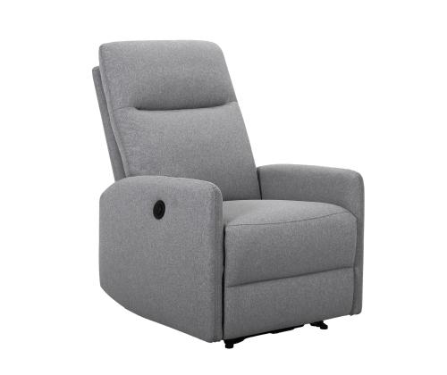 Nojatuoli KATY sähköinen lepotuoli, vaaleanharmaa