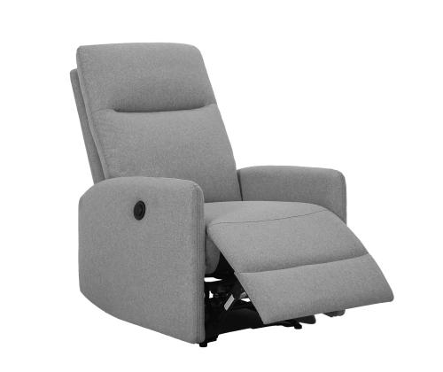 Nojatuoli KATY sähköinen lepotuoli, vaaleanharmaa