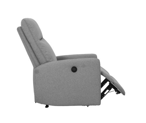 Nojatuoli KATY sähköinen lepotuoli, vaaleanharmaa