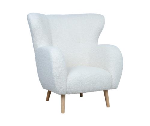 Nojatuoli ELISA 91x88x98cm, lämmin valkoinen