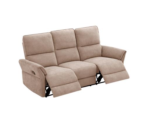 Sohva DAMIKA 3-istuttava sähköinen lepotuoli 200x92xH103cm, vaaleanruskea