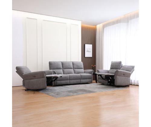 Sohva DAMIKA 3-istuttava sähköinen lepotuoli 200x92xH103cm, harmaa