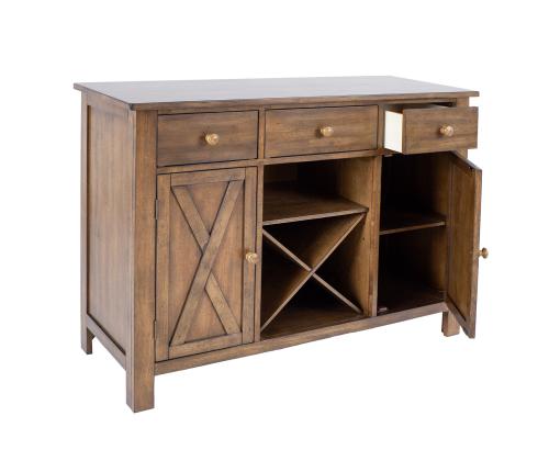 Lipasto JAMES 120x46xH91cm, maalaismainen tammi