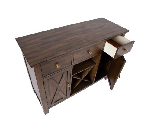 Lipasto JAMES 120x46xH91cm, maalaismainen tammi