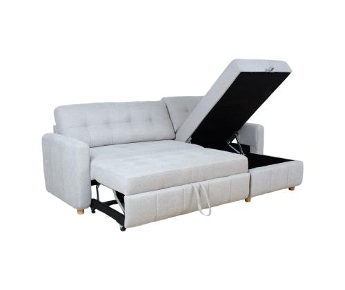 Kulmasohva WAIOLA 226x84/143xH90cm, harmaa