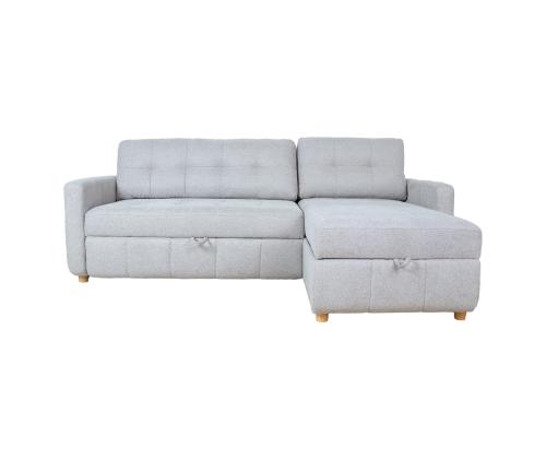 Kulmasohva WAIOLA 226x84/143xH90cm, harmaa