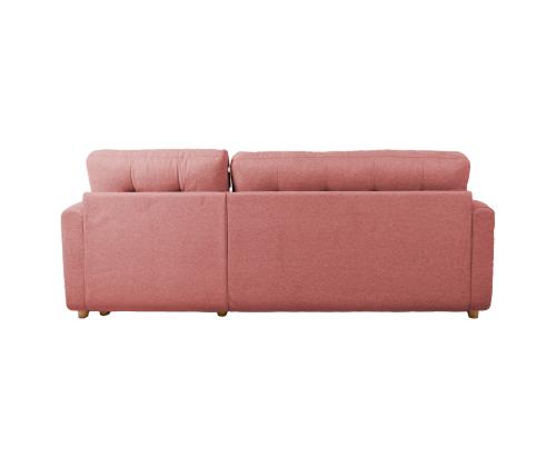 Kulmasohva WAIOLA 226x84/143xH90cm, vaaleanpunainen väri