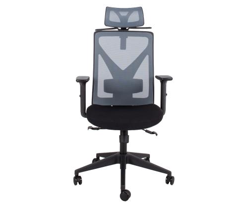 Tietokone/toimistotuoli MIKE 64x65xK110-120cm, musta/harmaa