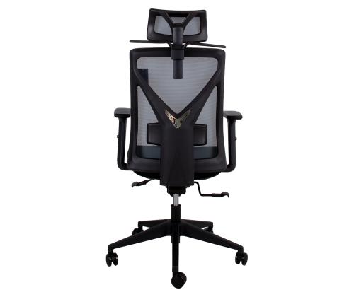 Tietokone/toimistotuoli MIKE 64x65xK110-120cm, musta/harmaa