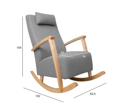 Keinutuoli VENLA harmaa