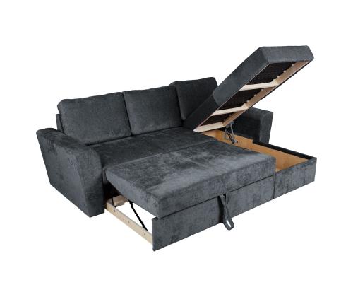 Kulmasohva INGMAR 242x168/92xH92cm, antrasiitinharmaa