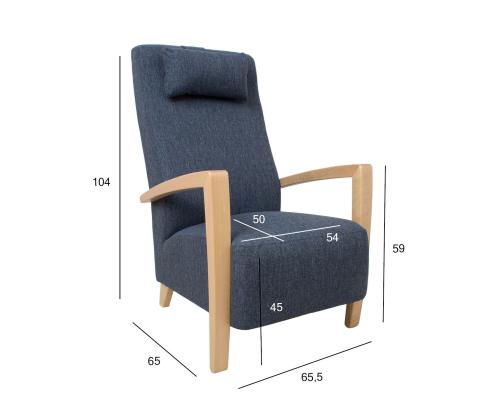 Nojatuoli VENLA siniharmaa