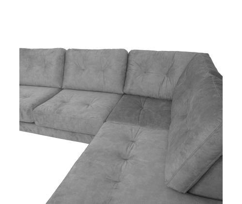 Kulmasohva HEIVI PN 250x200/90xH90cm, harmaa sametti