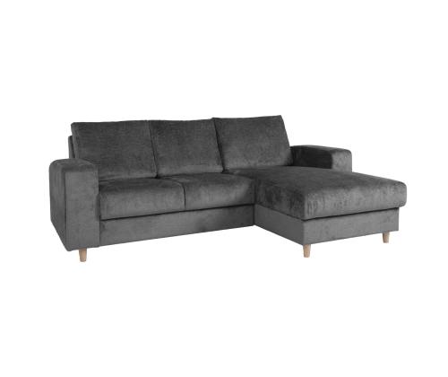 Kulmasohva KARL PN 240x89/154xH92cm harmaa