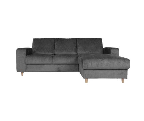 Kulmasohva KARL PN 240x89/154xH92cm harmaa