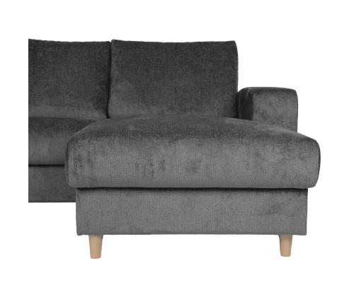 Kulmasohva KARL PN 240x89/154xH92cm harmaa