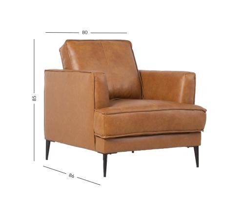 Tuoli LEO 80x86xH85cm, vaaleanruskea