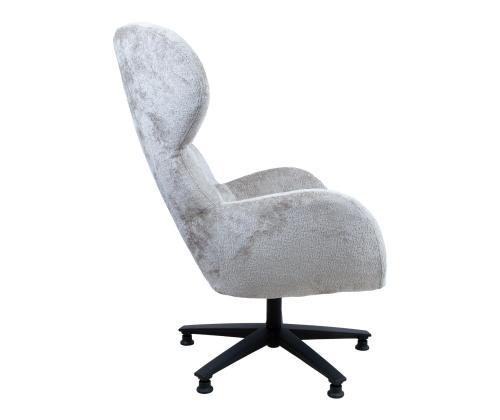 Nojatuoli KAROLINA 78x84,5xH104,5cm, kermanvalkoinen