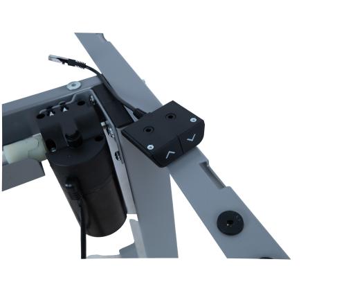 Pöytäjalka ERGO 1 -moottorilla, hopeanharmaa