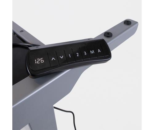 Pöytäjalka ERGO 2-moottorilla, hopeanharmaa