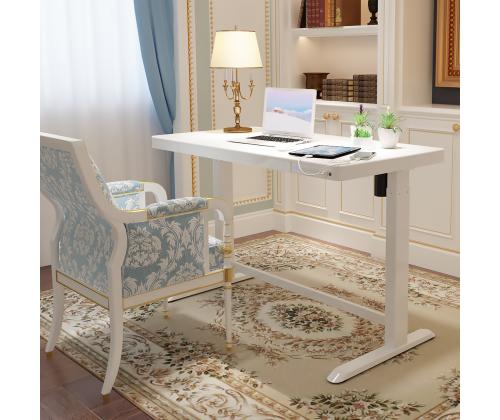 Säädettävä pöytä ERGO 1 moottorilla 120x60xH72-121cm, valkoinen