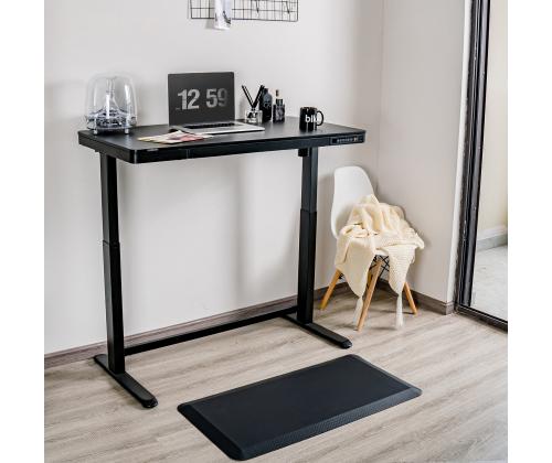 Säädettävä pöytä ERGO 1-moottori 120x60xH72-121cm, musta, melamiinilevy, teräs