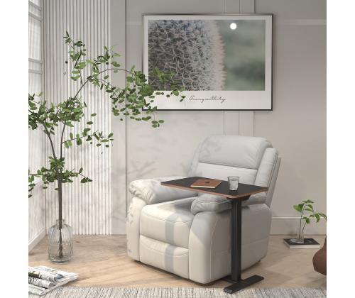 Säädettävä pöytä ERGO 1 moottorilla 70x40cm, musta