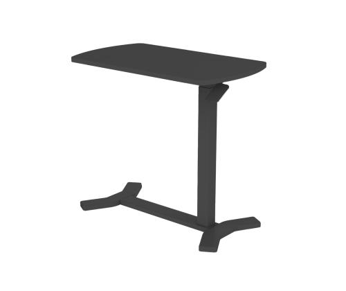 Työpöytä ERGO yksijalkainen, manuaalinen, musta