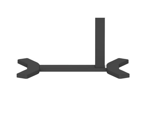 Työpöytä ERGO yksijalkainen, manuaalinen, musta